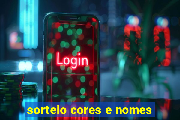 sorteio cores e nomes