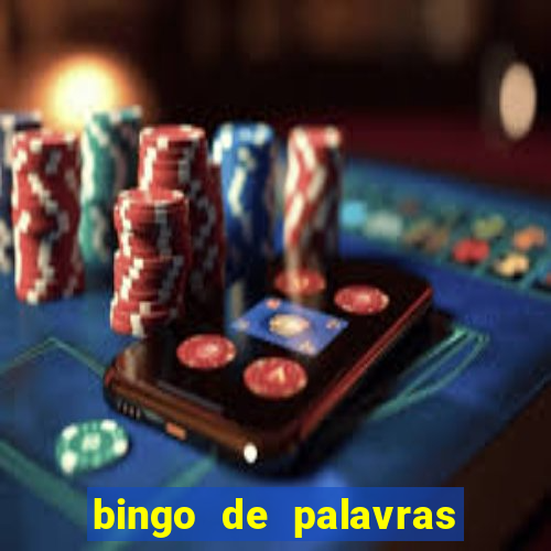 bingo de palavras 3 ano